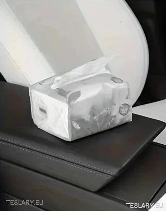 Tesla 3/Y/X/S Silicone Tissue Holder with Adjustable Strap - TESLARY Tesla Shop Accessories Europe Nederlands Ireland Deutschland Espana Alicante France Italia