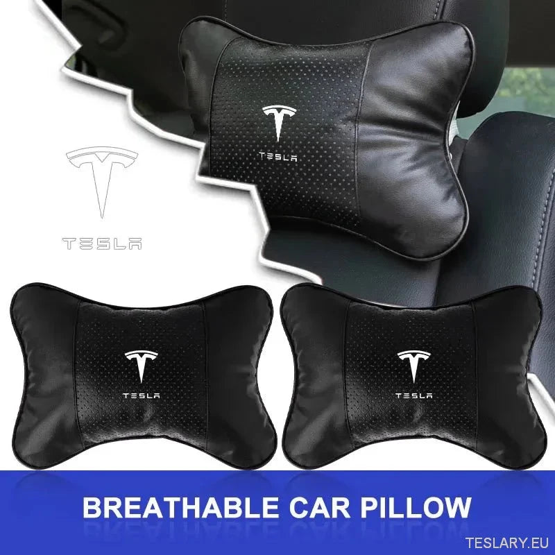 Tesla Car Seat Headrest Pillow - Premium Neck Support Cushion