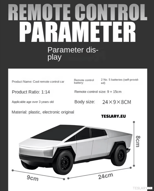 Tesla Cybertruck Remote Control Toy Car - TESLARY Tesla Shop Accessories Europe Nederlands Ireland Deutschland Espana Alicante France Italia