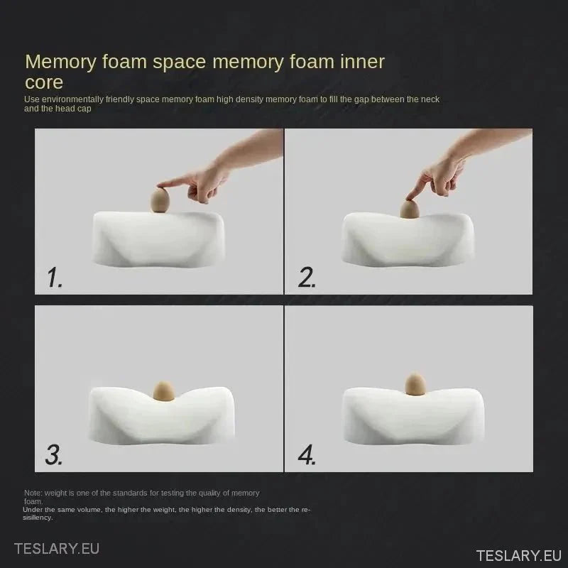 Tesla Leather Memory Foam Neck Pillow ( 1 PIECE ) Black or White -TESLARY.IE Tesla Shop Europe