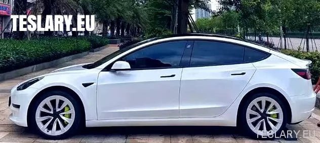 Tesla Model 3 18" Full Rim Silver & Black Sport Style Wheel Covers - TESLARY Tesla Shop Accessories Europe Nederlands Ireland Deutschland Espana Alicante France Italia