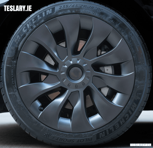 Tesla Model 3 18" UNIQUE S23 Performance - Gun Metal Grey - TESLARY Tesla Shop Accessories Europe Nederlands Ireland Deutschland Espana Alicante France Italia