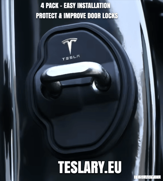 Tesla Model 3 / 3+ Highland & Y Silicone Door Lock Protector with Logo - TESLARY Tesla Shop Accessories Europe Nederlands Ireland Deutschland Espana Alicante France Italia