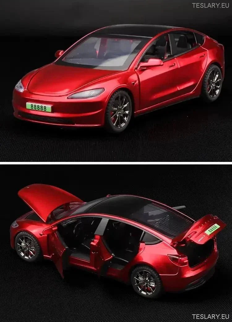 Tesla Model 3+ Highland 2024 1:32 Unofficial Version - TESLARY Tesla Shop Accessories Europe Nederlands Ireland Deutschland Espana Alicante France Italia