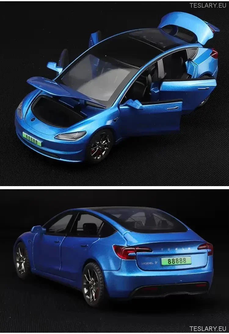 Tesla Model 3+ Highland 2024 1:32 Unofficial Version - TESLARY Tesla Shop Accessories Europe Nederlands Ireland Deutschland Espana Alicante France Italia