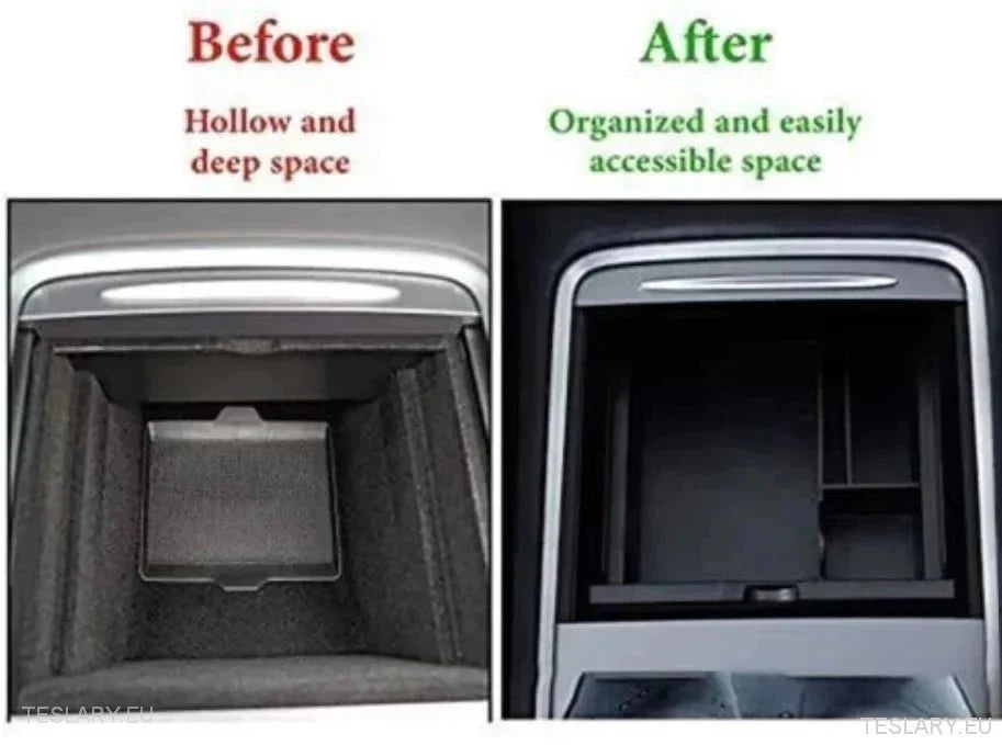 Tesla Model 3 / Y Centre Console Front Organiser Tray -TESLARY.IE Tesla Shop Europe
