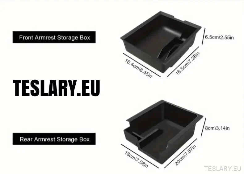 Tesla Model 3 / Y Centre Console Rear Organiser Tray Front or Rear - TESLARY Tesla Shop Accessories Europe Nederlands Ireland Deutschland Espana Alicante France Italia