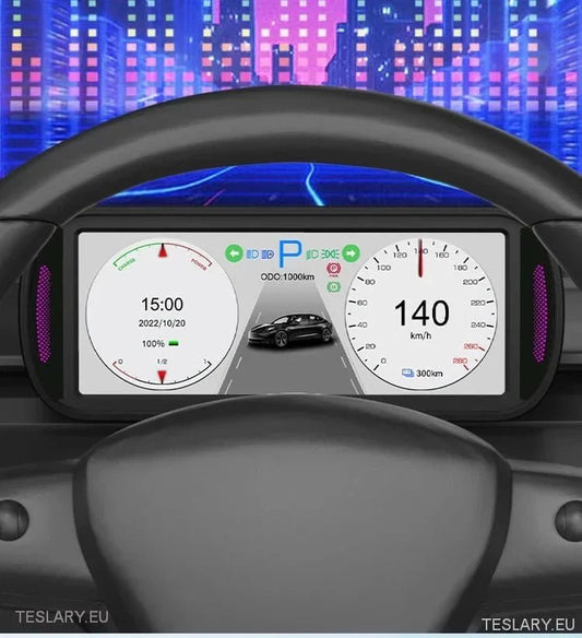 Tesla 3/Y Dash Instrument Panel 6.8" Wide IPS Panel -TESLARY.IE Tesla Shop Europe