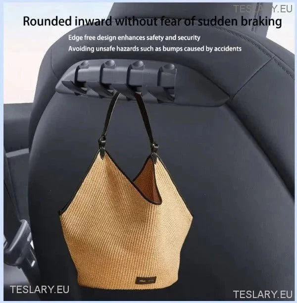 Tesla Model 3 / Y & Highland Hidden Hook for Back of Passenger or Driver Seats - TESLARY Tesla Shop Accessories Europe Nederlands Ireland Deutschland Espana Alicante France Italia