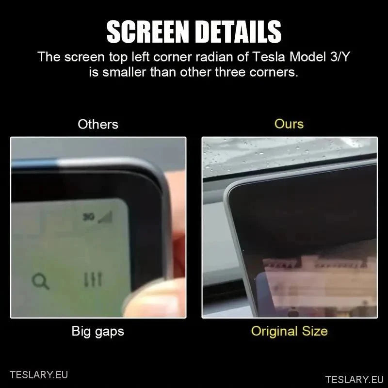 Tesla Model 3 / Y Tempered Glass Screen Protector - TESLARY Tesla Shop Accessories Europe Nederlands Ireland Deutschland Espana Alicante France Italia