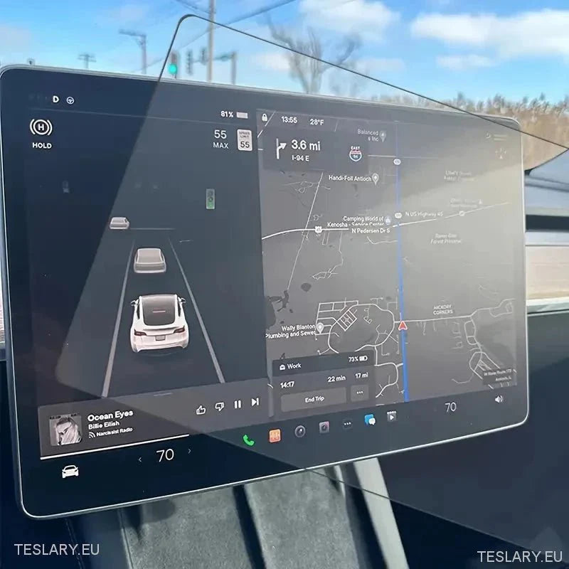 Tesla Model 3 / Y Tempered Glass Screen Protector - TESLARY Tesla Shop Accessories Europe Nederlands Ireland Deutschland Espana Alicante France Italia