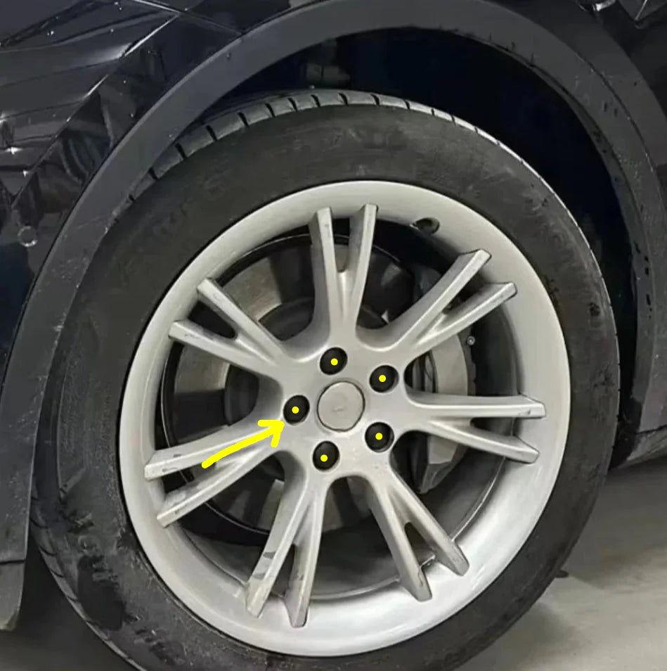 Alloy Wheel AntiTheft Lug Nuts Suitable for Tesla 3  Y S X Models