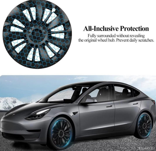 Tesla Model Y 19" Ubertine Style Performance Style Wheel Covers - TESLARY Tesla Shop Accessories Europe Nederlands Ireland Deutschland Espana Alicante France Italia