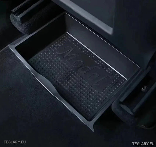 Tesla Model Y Front & Rear TPU Seat Tray Drawer Organisers - TESLARY Tesla Shop Accessories Europe Nederlands Ireland Deutschland Espana Alicante France Italia