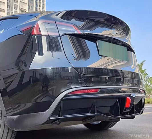 TESLA MODEL Y REAR BUMPER DIFFUSER ABS CUSTOM FIT - TESLARY Tesla Shop Accessories Europe Nederlands Ireland Deutschland Espana Alicante France Italia