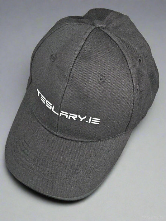 TESLARY BASEBALL HAT WITH LOGO TESLA SHOP ACCESSORIES IRELAND EUROPE DEUTSCHLAND FRANCE ESPANA UNITED KINGDOM