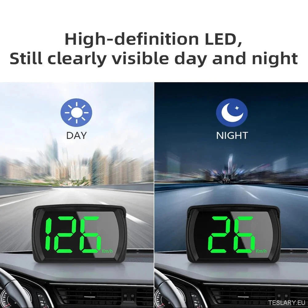 Universal GPS Speedometer with HD Display for All Vehicles - TESLARY Tesla Shop Accessories Europe Nederlands Ireland Deutschland Espana Alicante France Italia