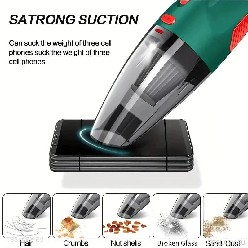 Vacuum Wireless High Power Suction with Attachments - Tesla Shop Europe - TESLARY.IE Ireland - France boutique- Deutschland Geschäft- España comercio - Nederland winkel- TESLARY.IE